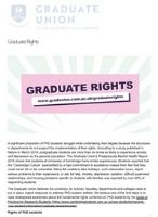 Graduate Rights at Cambridge report