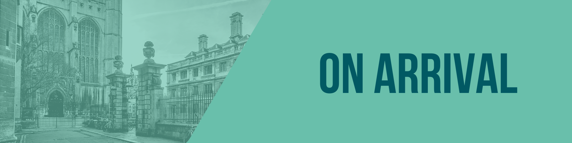 On Arrival page title