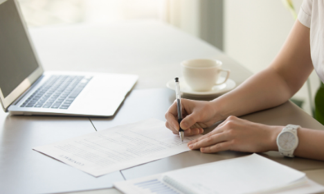 Signatures on student fly-sheets are collected via Cambridge SU.
