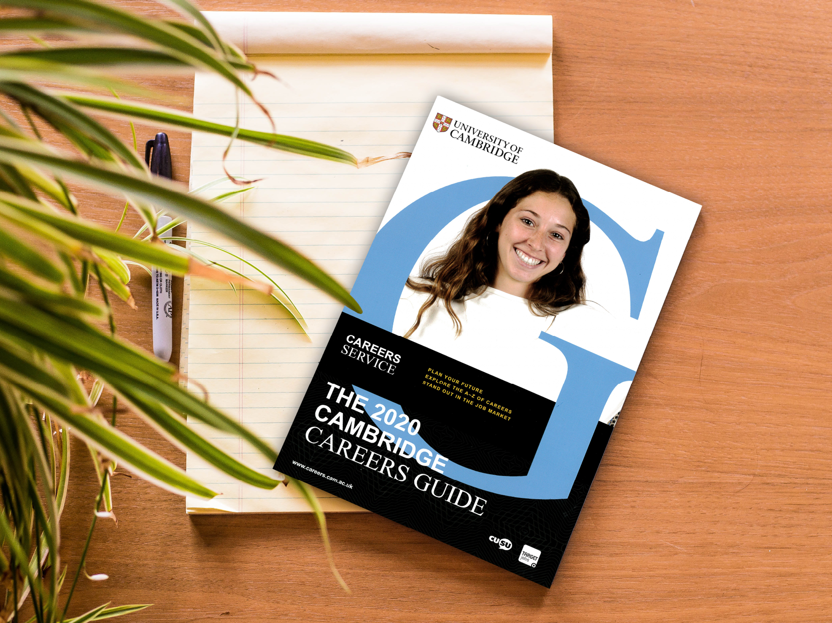 Careers guide on table